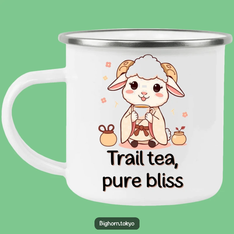 Durable Funny Sheep Kimono Tea Camping Mug: Adventure with Peaceful Humor